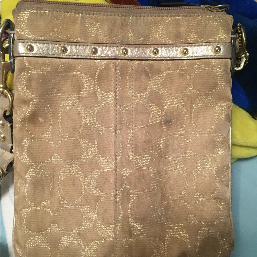 Gold Coach Crossbody